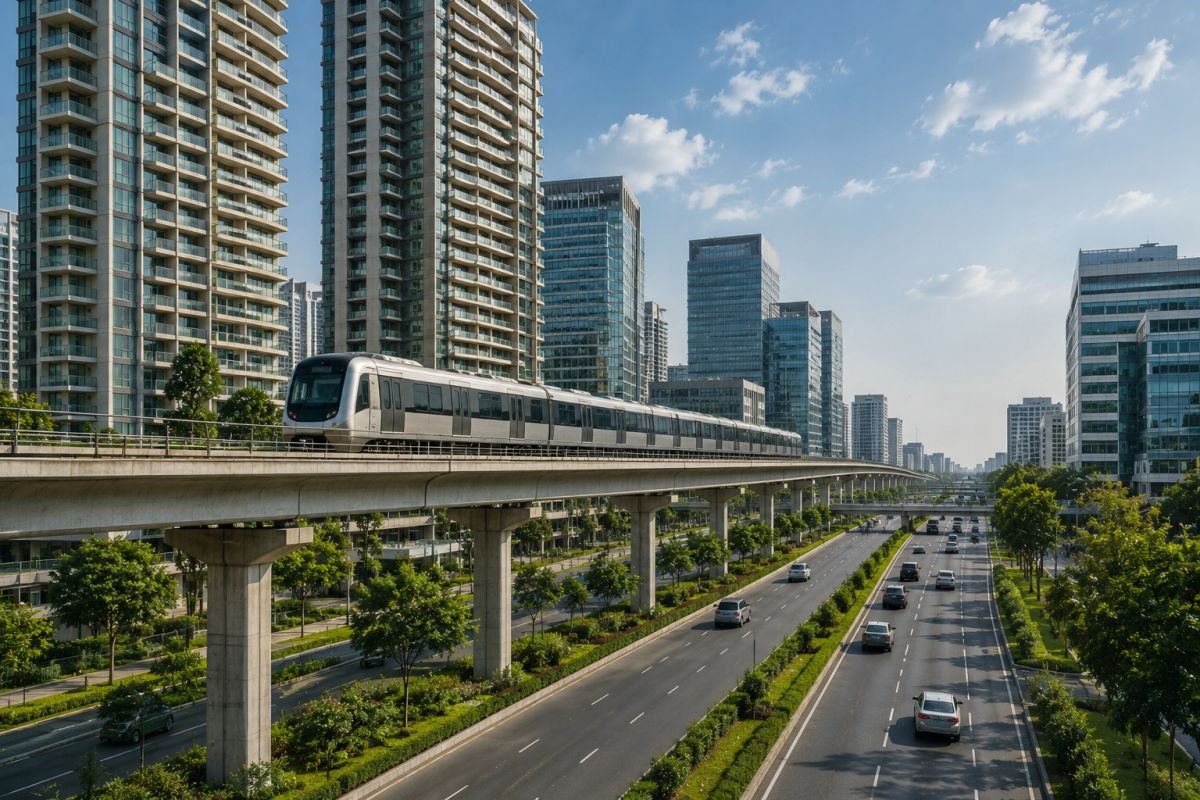 Metro connectivity near Krisumi Waterside Residences Gurgaon