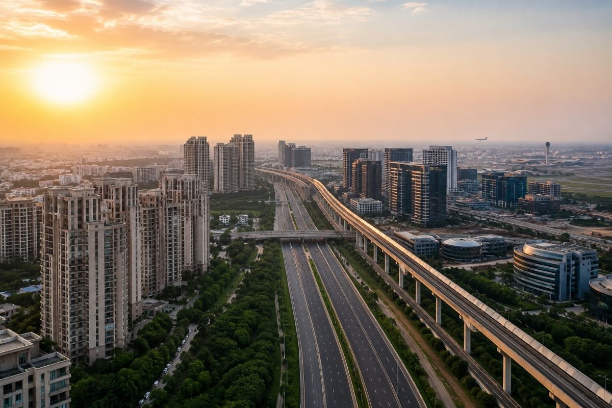 Krisumi Waterside Sector 36A location near Dwarka Expressway