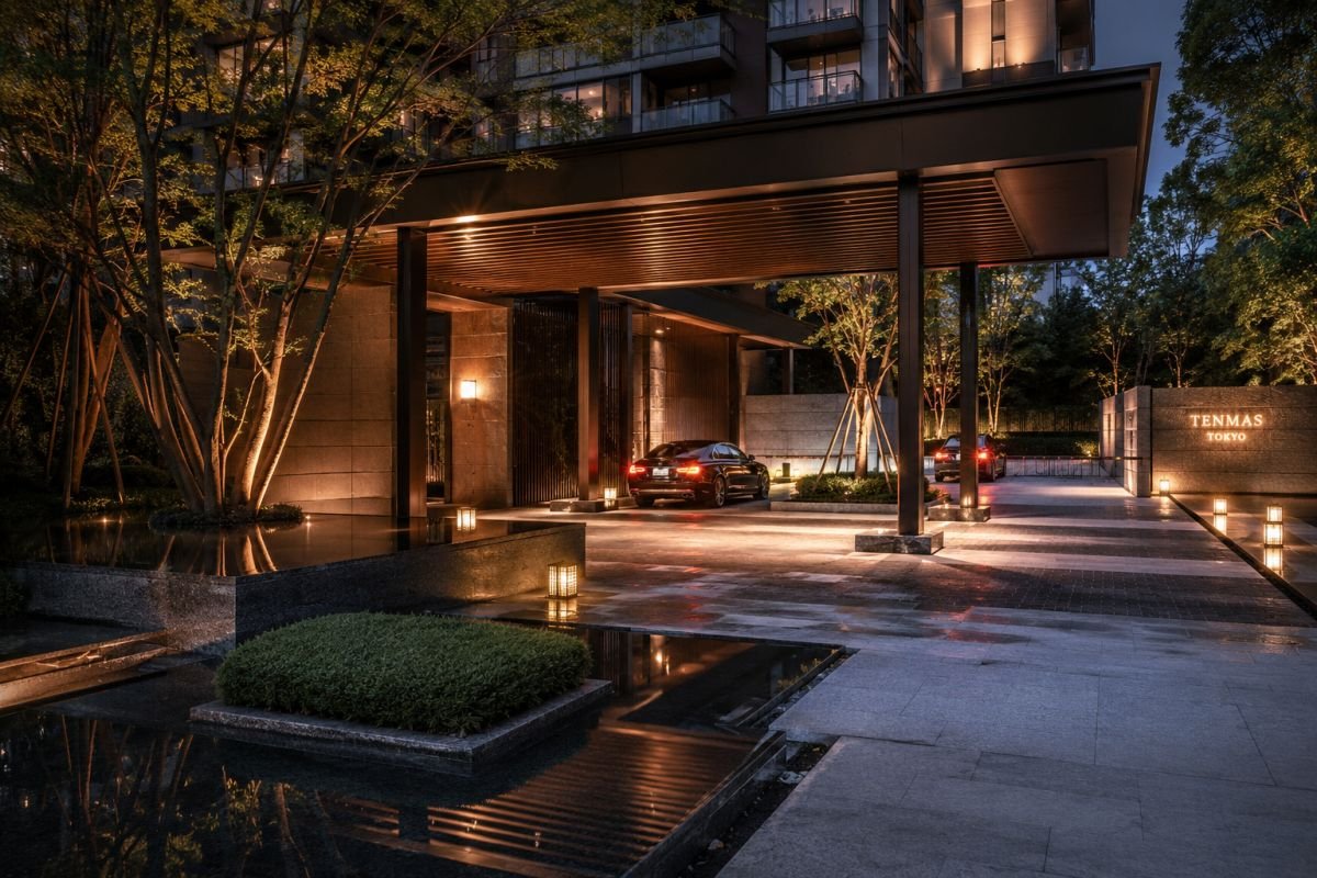 Grand entrance of Krisumi Waterside Residences Sector 36A Gurgaon