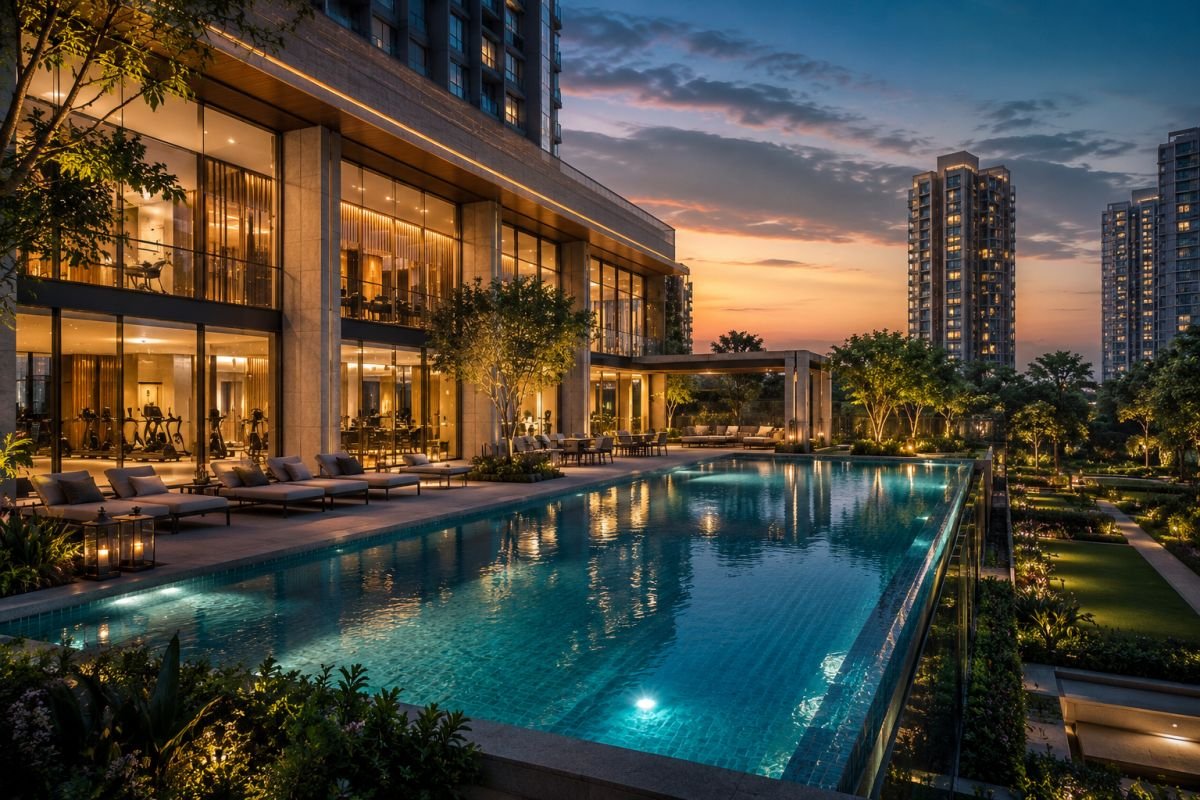 Premium clubhouse and lifestyle amenities at Oberoi Realty Three Sixty North