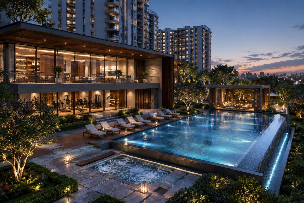 Clubhouse and luxury amenities at Oberoi Realty Three Sixty North Gurgaon