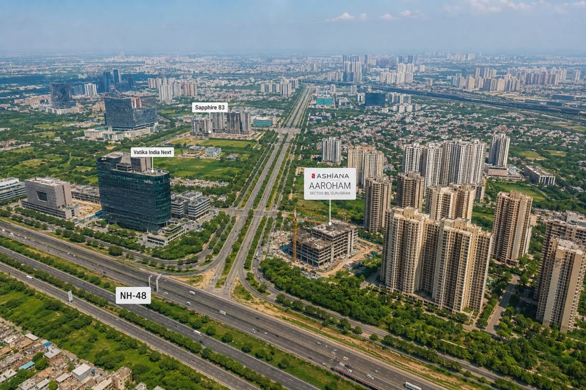 Infrastructure development near Ashiana Aaroham Sector 80 Gurgaon