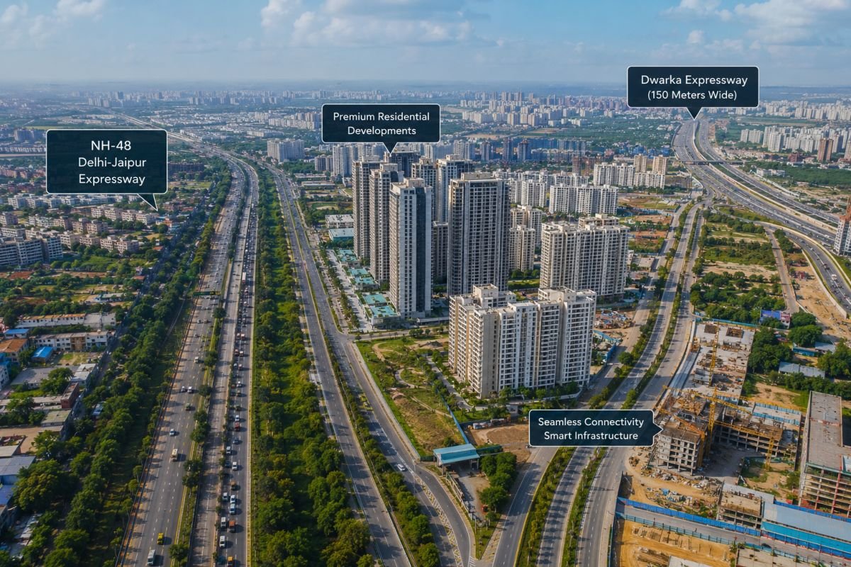Sector 80 Gurgaon connectivity to NH-48 and Dwarka Expressway
