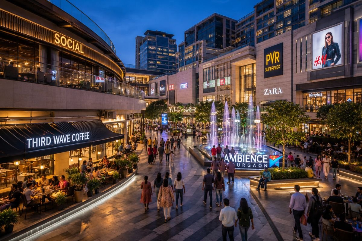 Shopping malls and lifestyle destinations near Ashiana Aaroham Gurgaon