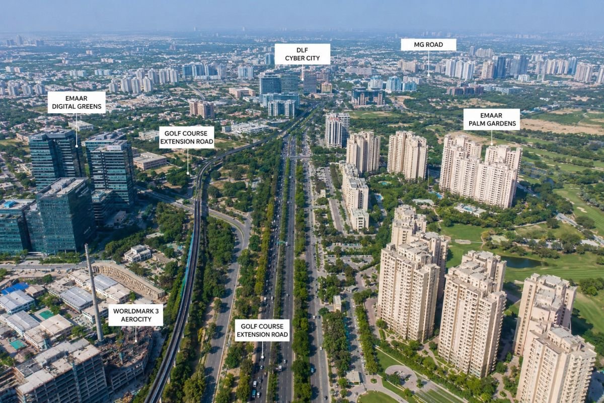 Golf Course Extension Road connectivity near Silverglades The Legacy Sector 63A