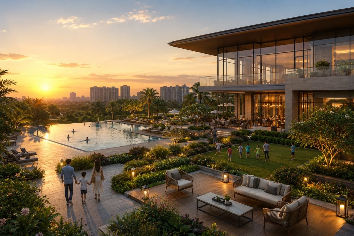 Luxury clubhouse and lifestyle amenities at Smartworld One DXP