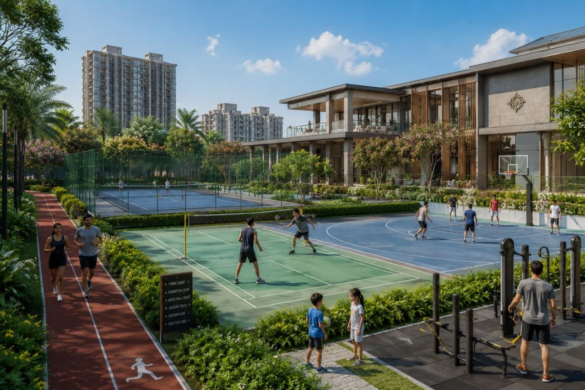 Sports facilities at Smartworld One DXP Sector 113