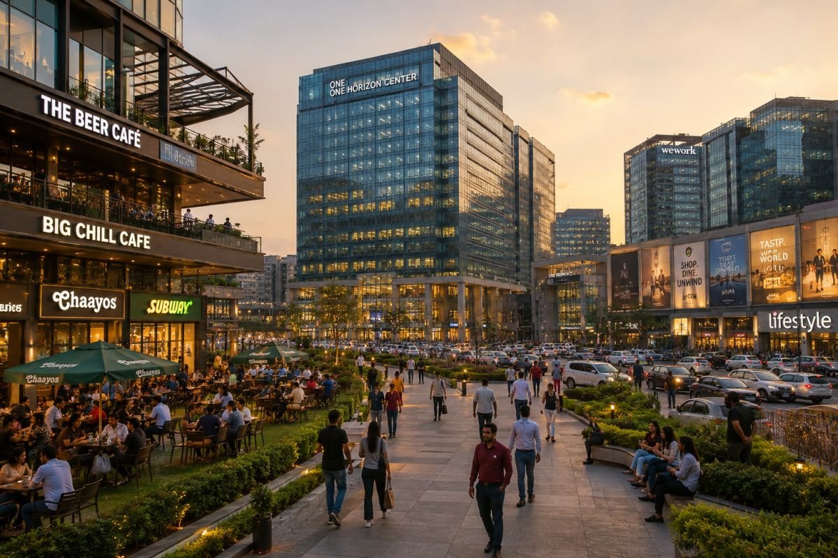 Commercial offices retail centers and shopping destinations on Sohna Road Gurgaon