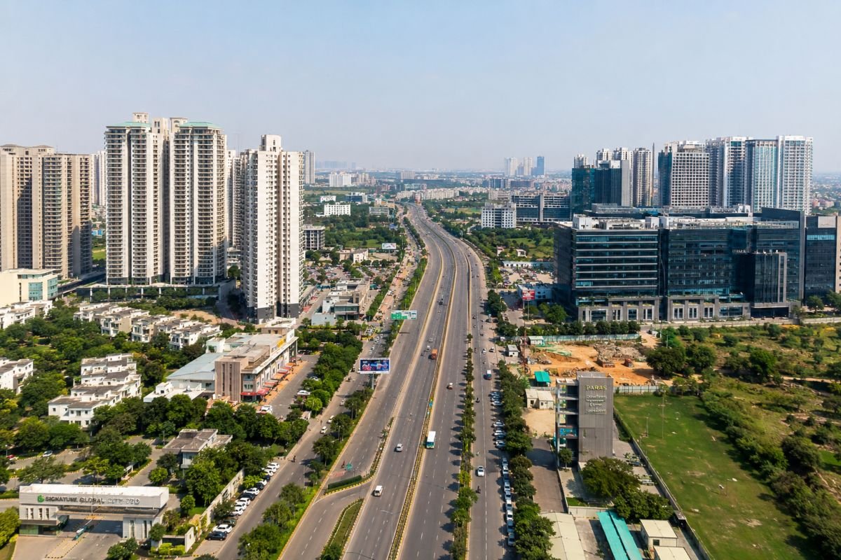 Modern residential developments and infrastructure on Sohna Road Gurgaon in 2026