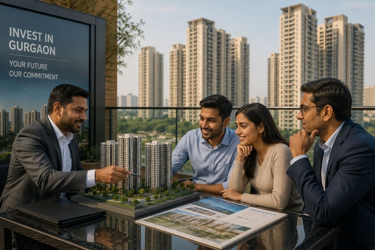 Real estate investors evaluating property opportunities on Sohna Road Gurgaon