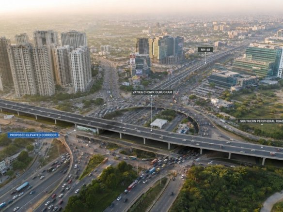 Vatika Chowk Elevated Corridor project improving connectivity in Gurugram