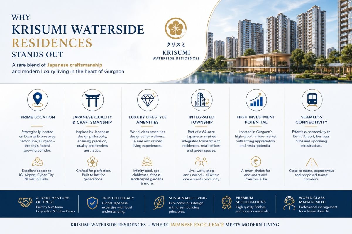 Why buy Krisumi Waterside Residences Sector 36A
