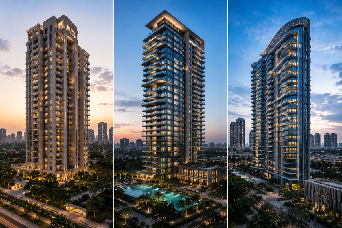 Comparing DLF, M3M and Emaar for luxury property investment in Gurgaon