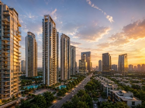 Best builders in Gurgaon comparison featuring DLF, M3M and Emaar luxury developments