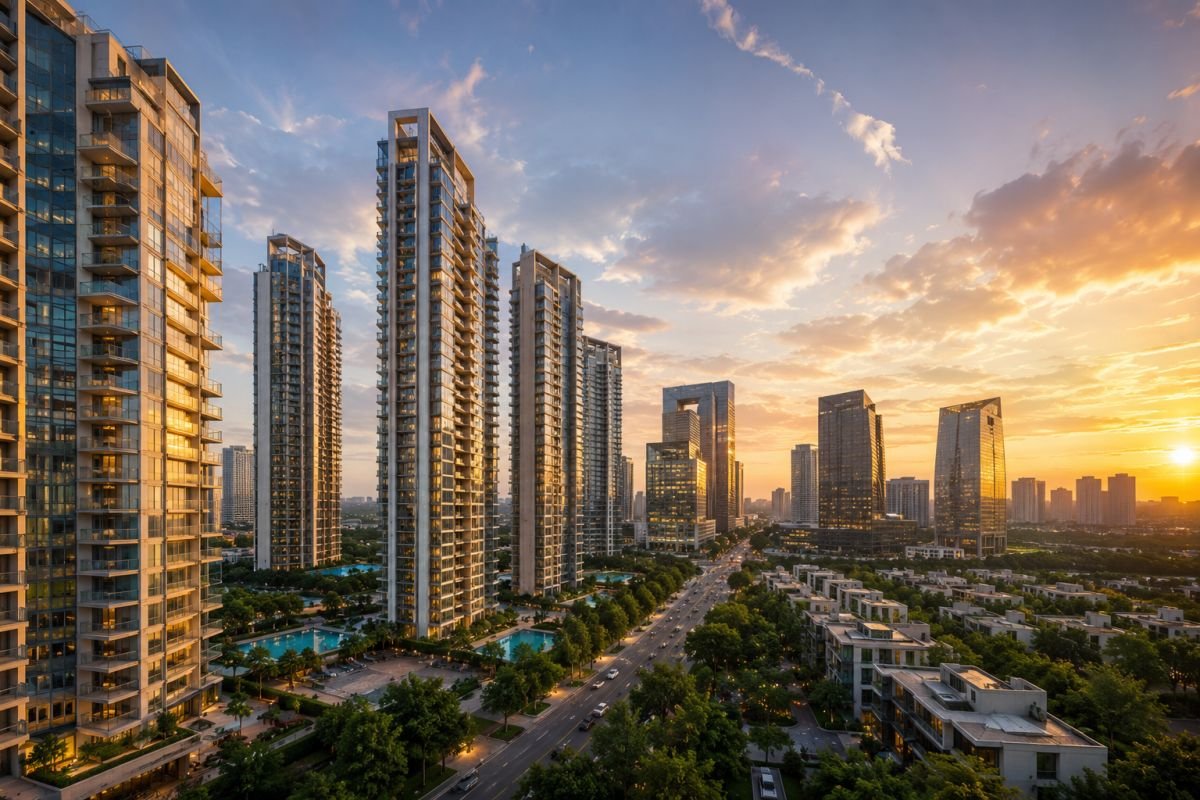 Best builders in Gurgaon comparison featuring DLF, M3M and Emaar luxury developments