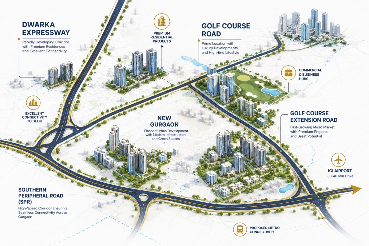 Best investment corridors in Gurgaon for luxury property