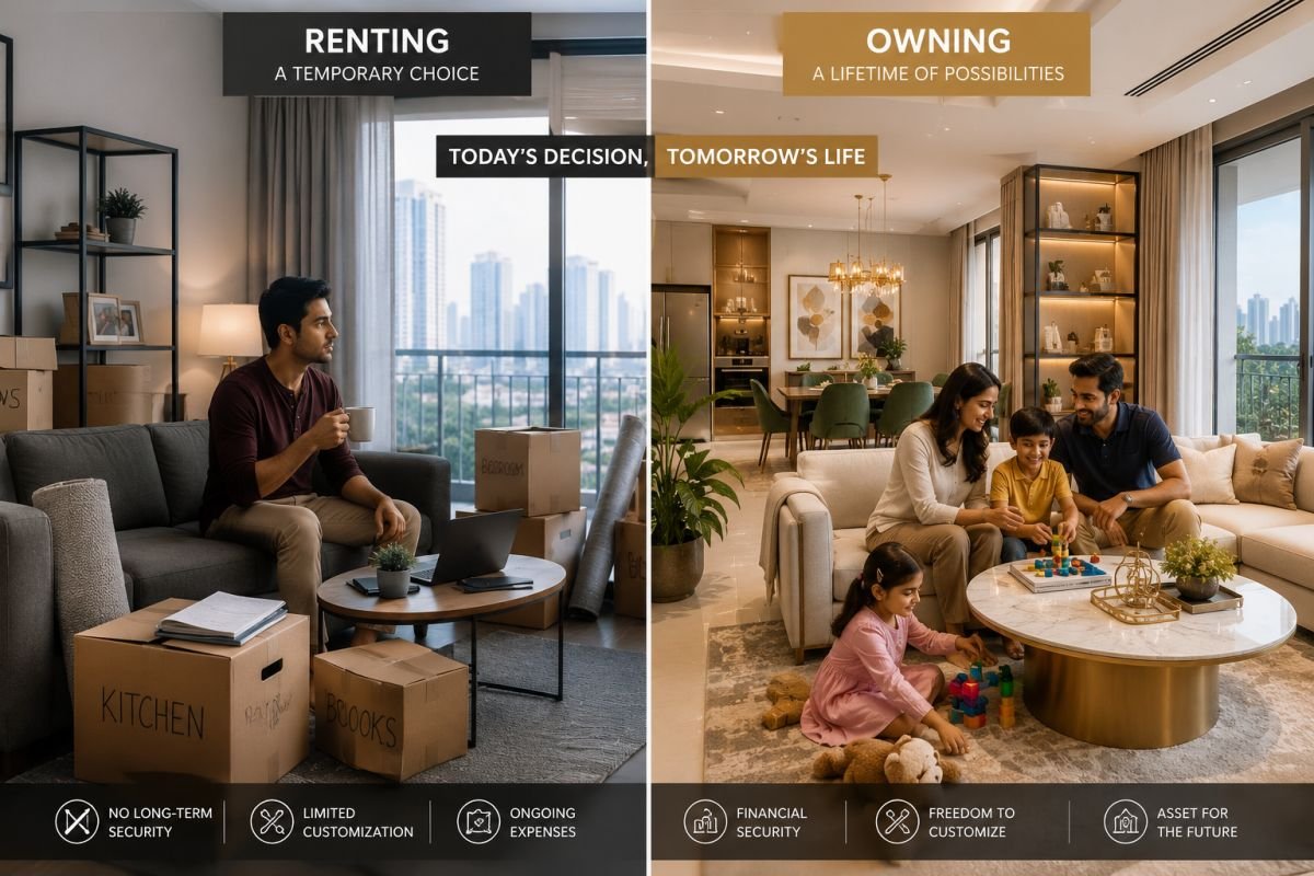 Lifestyle comparison between renting and buying a home in Gurgaon