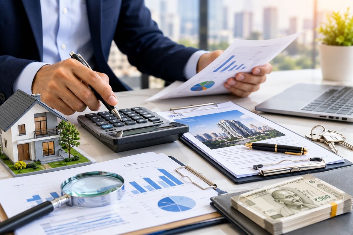 Capital gains calculation on property sale in India