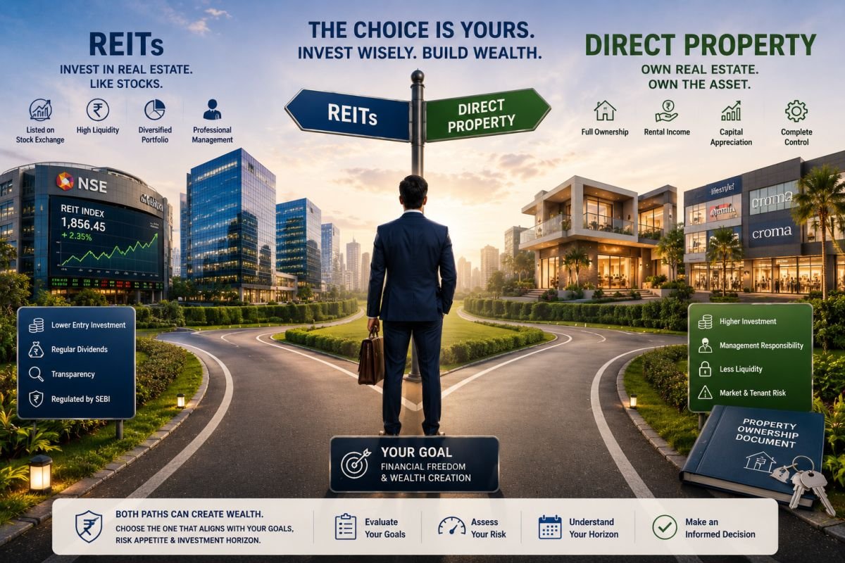Choosing between REITs and direct property investment