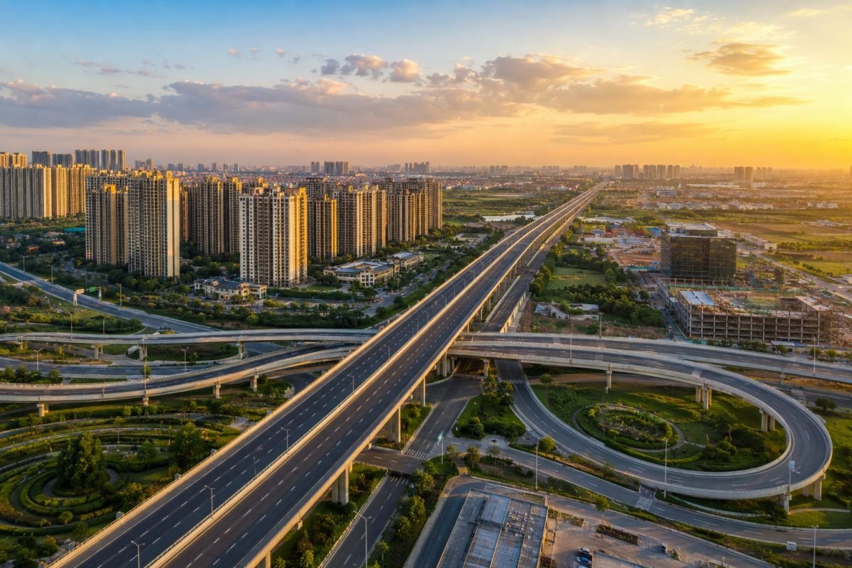 Dwarka Expressway connectivity near Emaar Serenity Hills