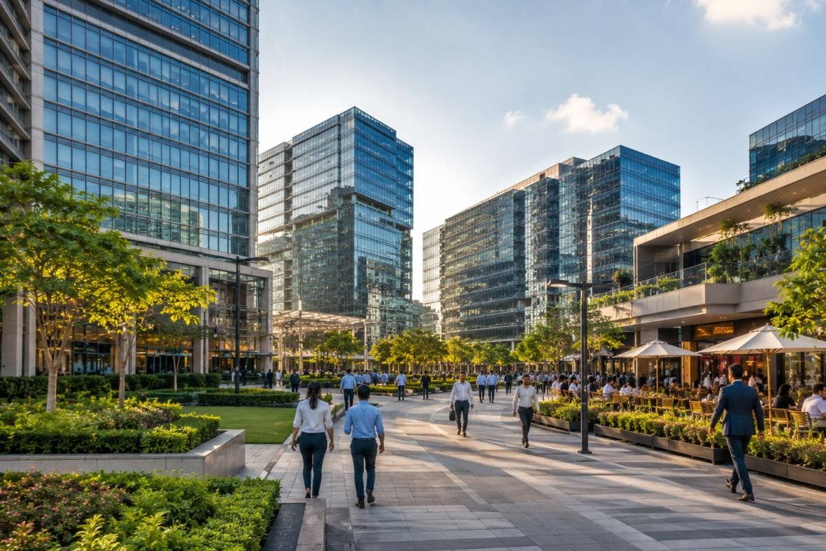 Grade A commercial office district and mixed-use development near Dwarka Expressway