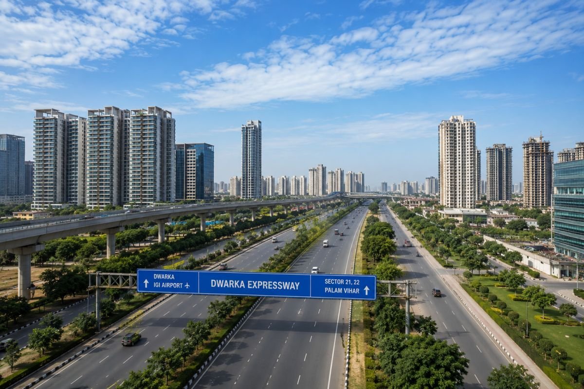 Premium residential developments along Dwarka Expressway Gurgaon.