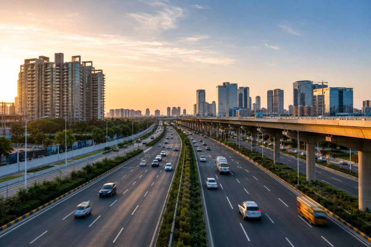Road connectivity from Emaar Serenity Hills to Cyber City and NH-48