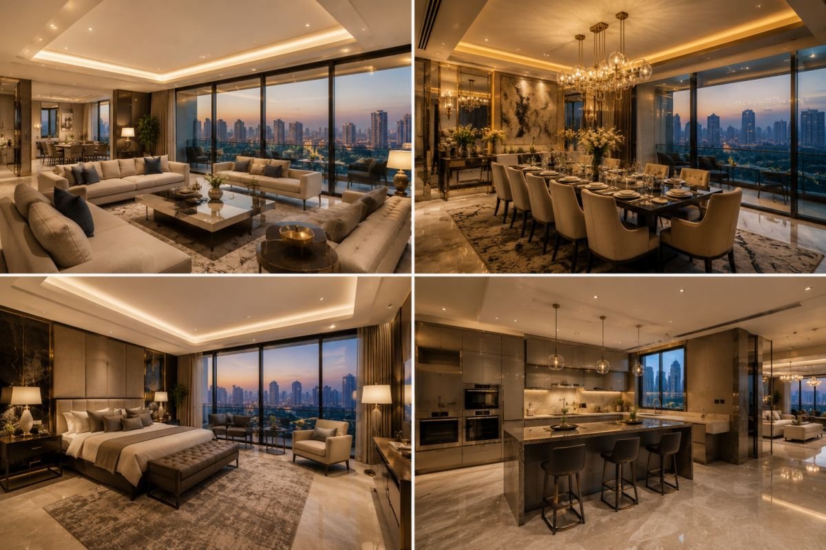 Premium 4 BHK luxury apartment with expansive living spaces