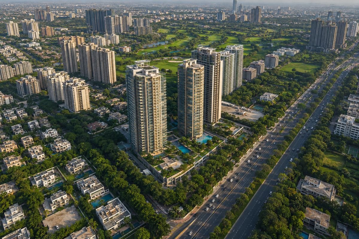 Location of Godrej Miraya in Sector 43 Gurgaon near Golf Course Road