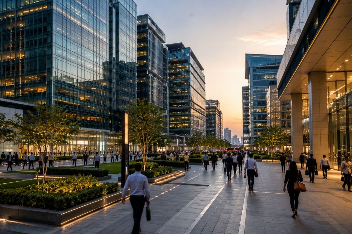 Grade A office developments and commercial hubs in Gurgaon