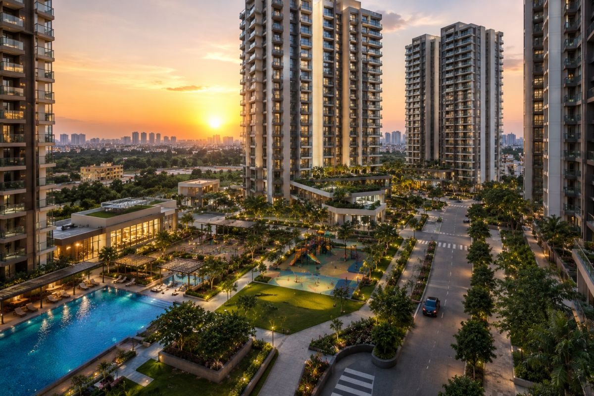 Modern family-friendly residential projects in Gurgaon with green spaces