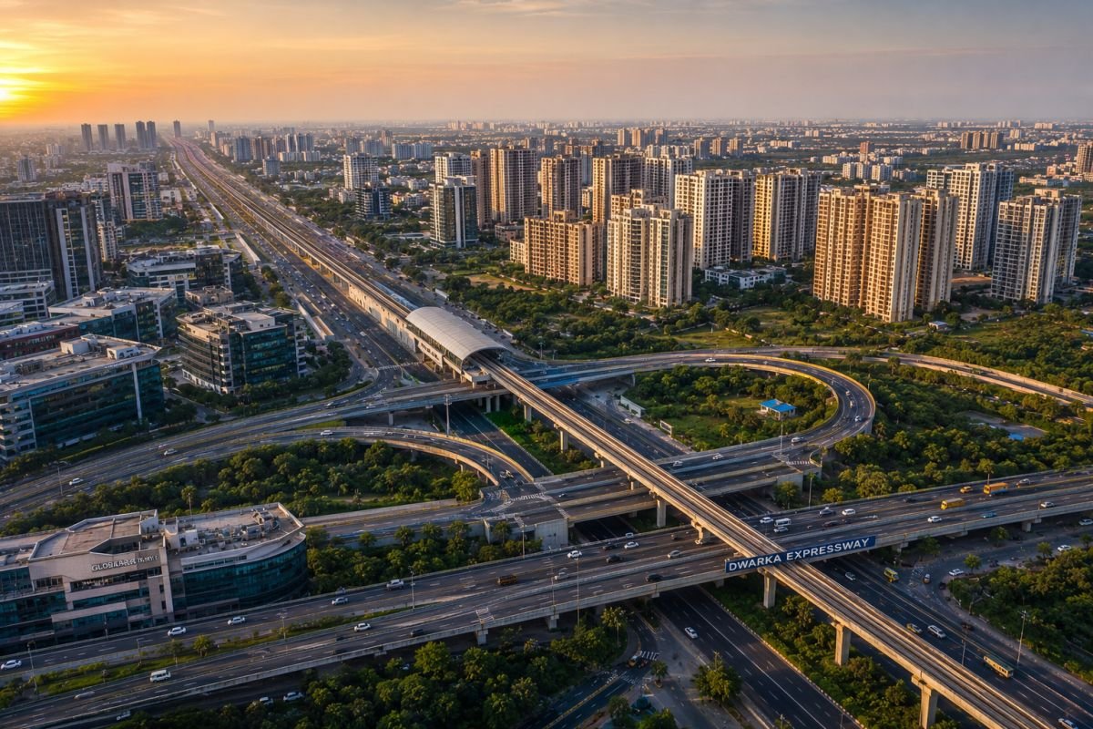 Infrastructure development supporting luxury real estate growth in Gurgaon