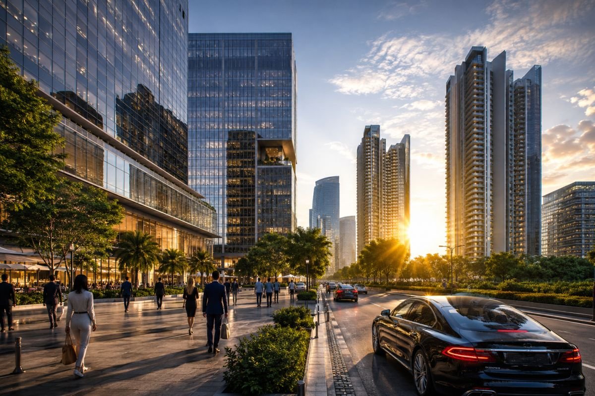 Luxury real estate growth in Gurgaon with premium high-rise developments ,