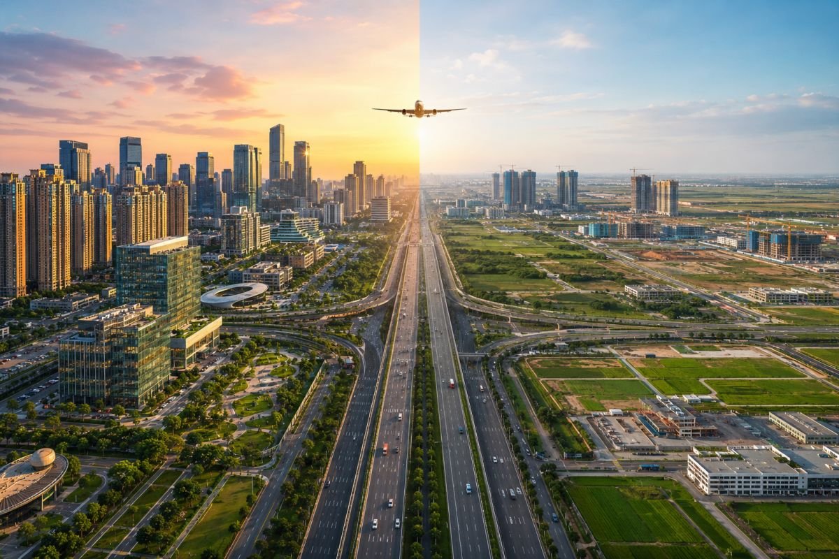 Gurgaon and Yamuna Expressway property investment comparison