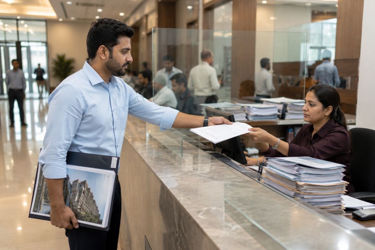 Homebuyer filing a HARERA complaint for delayed possession