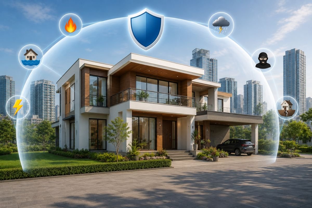Property insurance India coverage including fire flood theft and natural disasters
