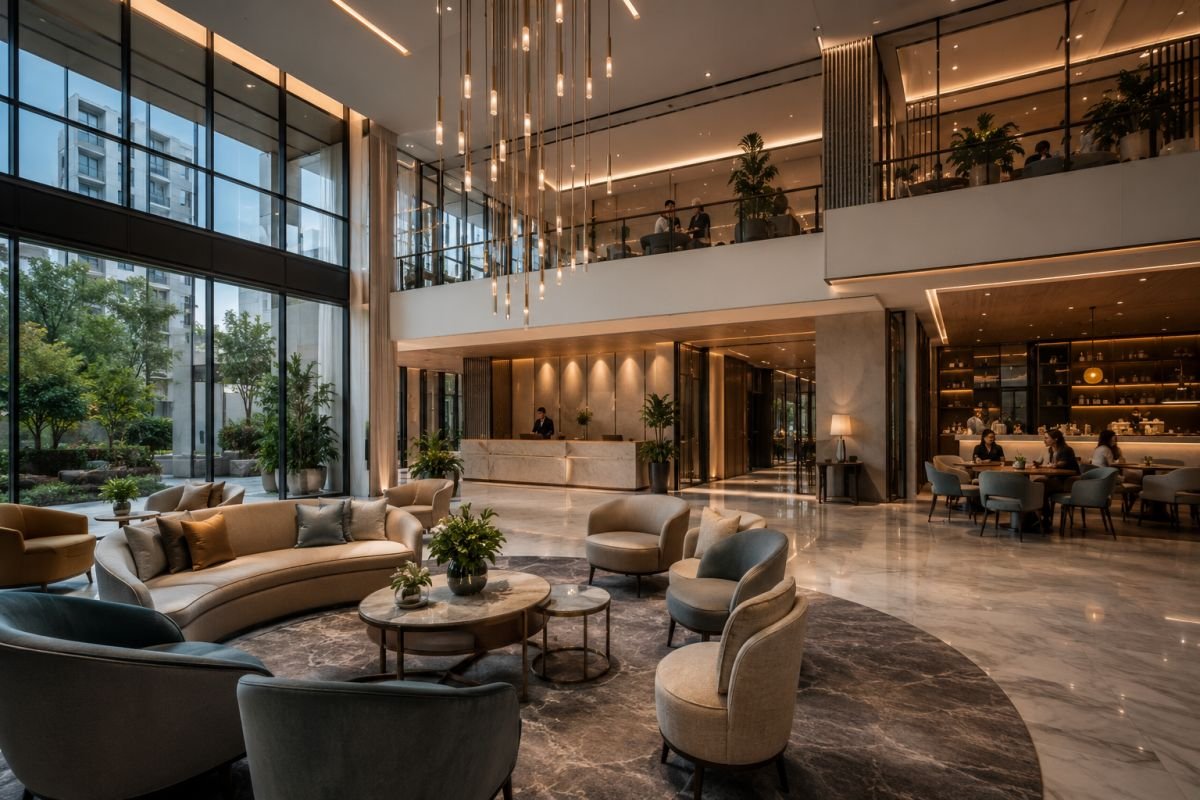 Luxury clubhouse interior at Indiabulls Estate & Club Gurgaon