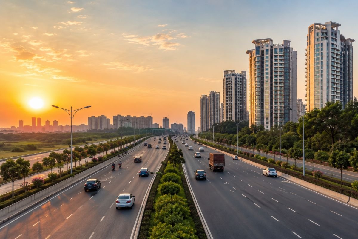 Dwarka Expressway connectivity near Indiabulls Estate & Club Sector 104