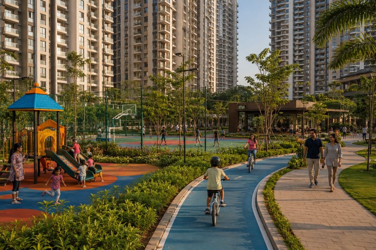 Child-friendly amenities in a kid-centric residential community