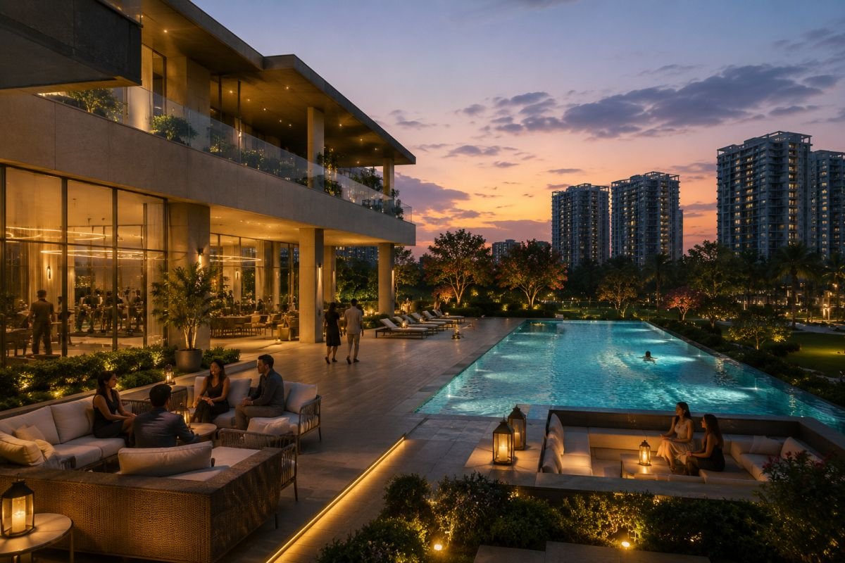 Luxury clubhouse and landscaped lifestyle at Oberoi Realty 360 North Gurgaon