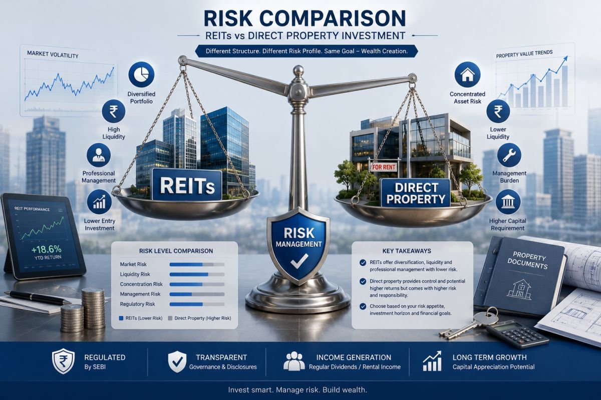 REIT and direct property investment risks