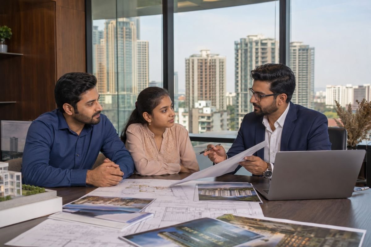 Homebuyer learning RERA rights before purchasing property in Gurgaon