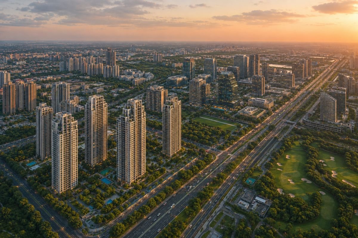 Sector 58 Golf Course Extension Road luxury residential corridor