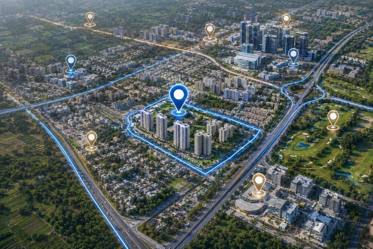 Sector 66 Gurgaon connectivity via Golf Course Extension Road and NH-48