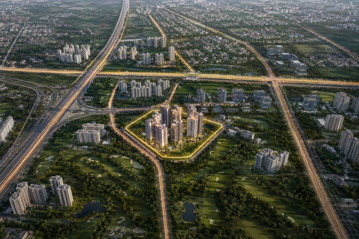 Sector 66 Gurgaon location near Golf Course Extension Road and NH-48