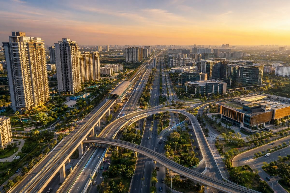 Infrastructure development supporting property appreciation in Sector 66 Gurgaon