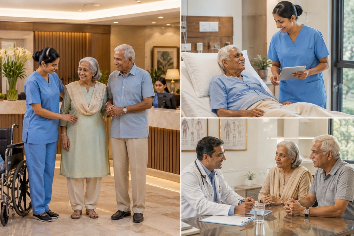 Emergency healthcare support inside a senior living community