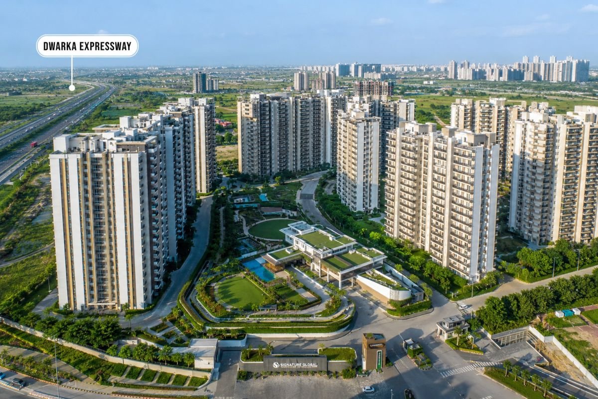 Signature Global residential projects in Gurgaon showcasing premium apartments along Dwarka Expressway in 2026