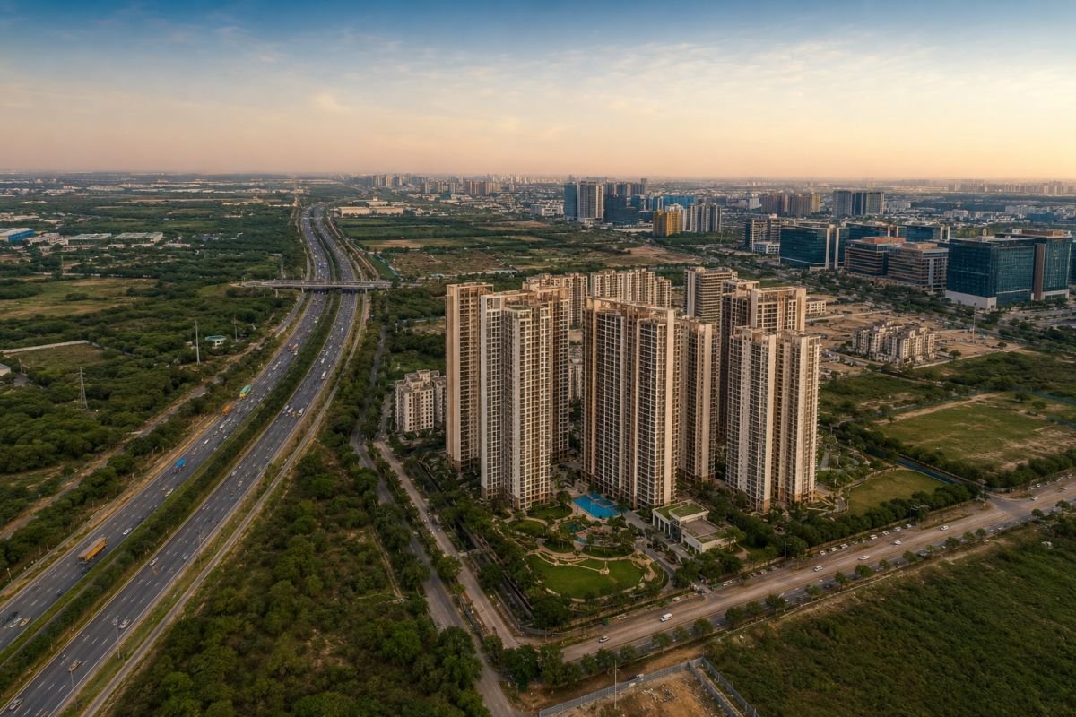 Sobha Aranya Sector 80 location with NH-48 and New Gurgaon connectivity