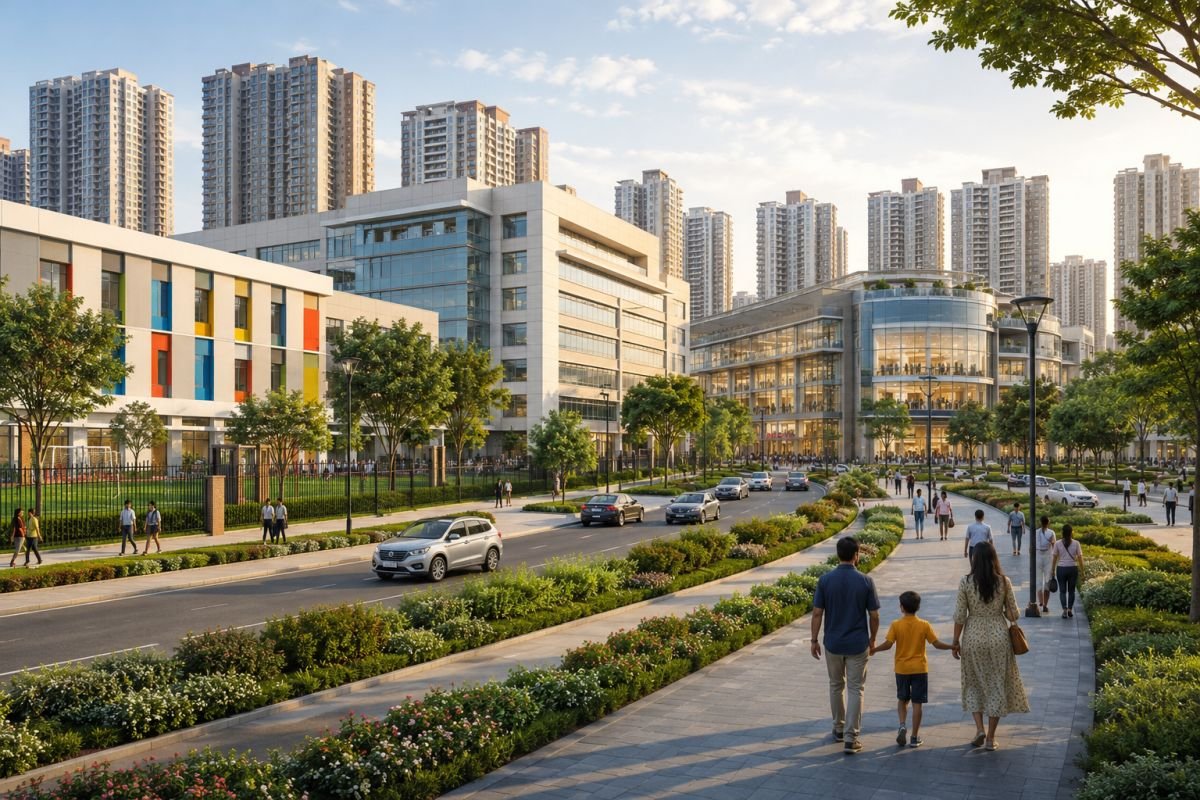Schools hospitals and social infrastructure near Sobha Aranya